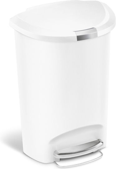 Simplehuman Πλαστικός Κάδος Απορριμμάτων με Πεντάλ 50lt