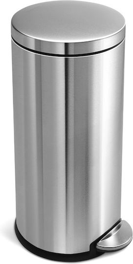 Simplehuman Metallic Waste Bin 2x30lt with Pedal