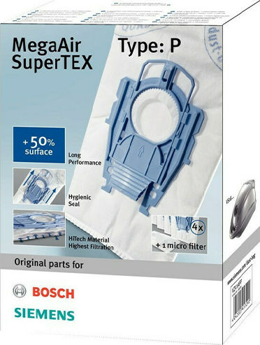 Πάνινες Σακούλες Σκούπας Bosch Siemens Original Type P Bbz41fp