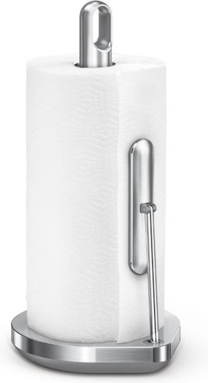 Simplehuman Βάση για Χαρτί Κουζίνας Μεταλλική Ασημί 20.3x17.8x38.1cm