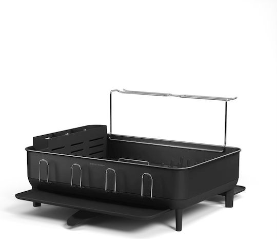 Simplehuman Στραγγιστήρι Νεροχύτη Μεταλλικό Μαύρο 56.6x51.4x29.2cm