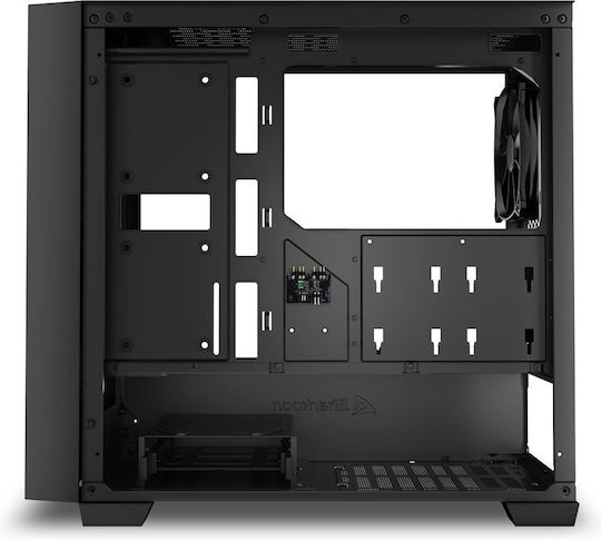 Sharkoon J1000 ARGB Gaming Mini Tower Κουτί Υπολογιστή με Πλαϊνό Παράθυρο Μαύρο