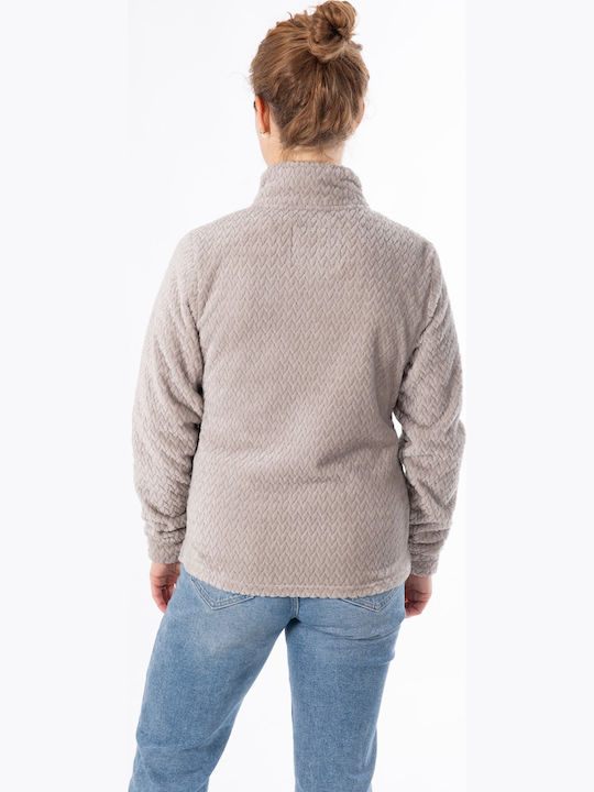 Becco Jacket W Fleece Damen Jacke Sepia