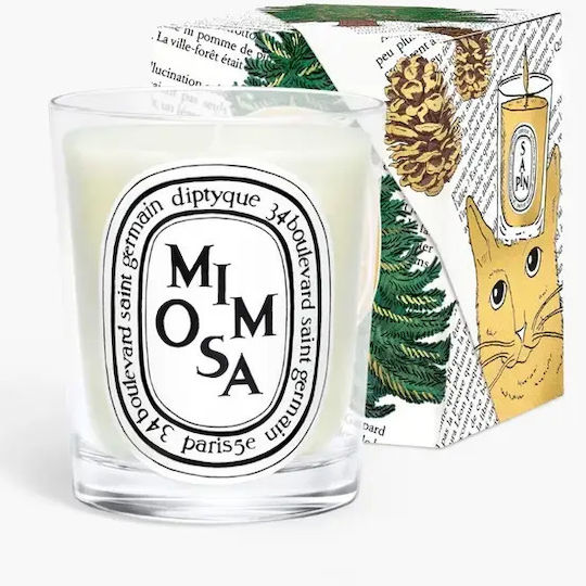 Diptyque Αρωματικό Κερί σε Βάζο με Άρωμα Mimosa Λευκό 190gr