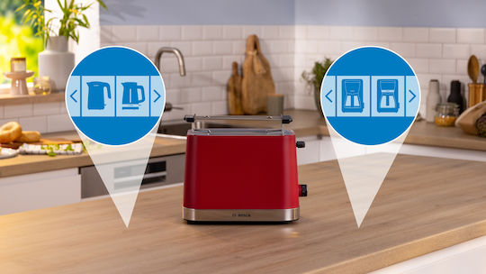 Bosch Mymoment Toaster 2 Schlitze 950W Rot