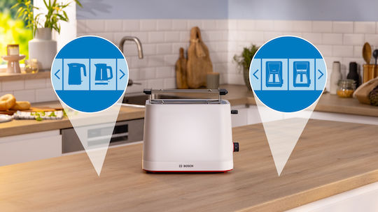 Bosch MyMoment Toaster 2 Schlitze 950W Weiß