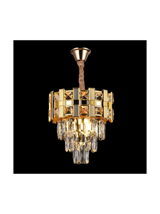 Alista Home Adjustable Pendant Light Gold with Crystals for Socket E14, E.14