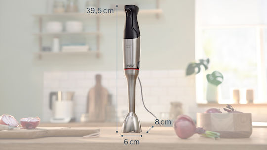 Bosch Serie 6 Ραβδομπλέντερ με Ανοξείδωτη Ράβδο 1200W Ασημί