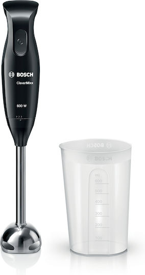 Bosch CleverMixx Ραβδομπλέντερ με Ανοξείδωτη Ράβδο 600W Μαύρο