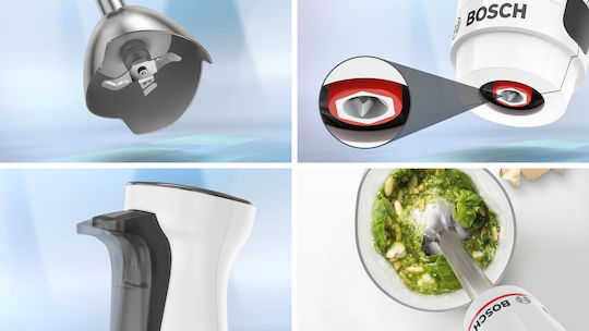 Bosch Serie 4 Ραβδομπλέντερ με Ανοξείδωτη Ράβδο 600W Λευκό