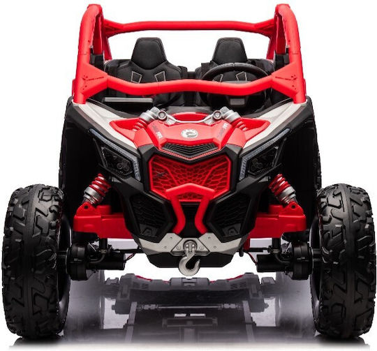 Can-am Maverick X3 Două Locuri cu Telecomandă Licențiat 24 Volt Roșu pentru 3+ Ani