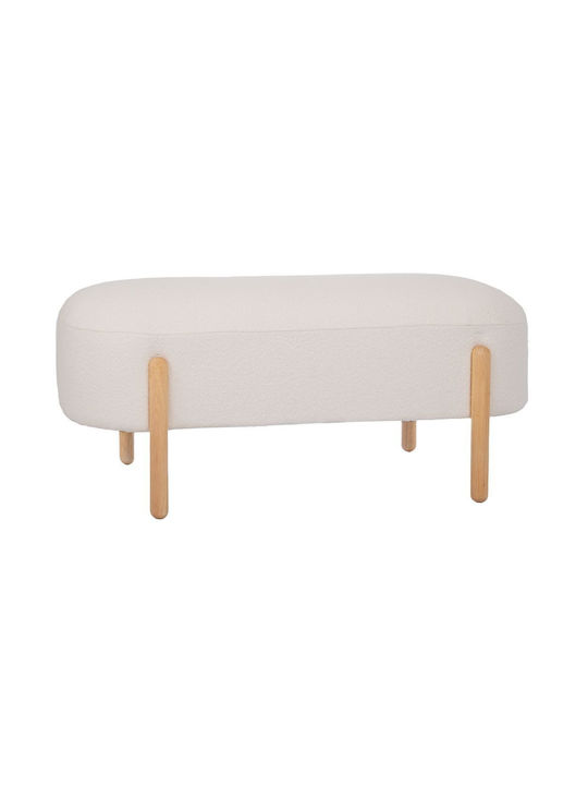 Табуретка Дневна стая Текстил Cream / Brown 108x41x48бр