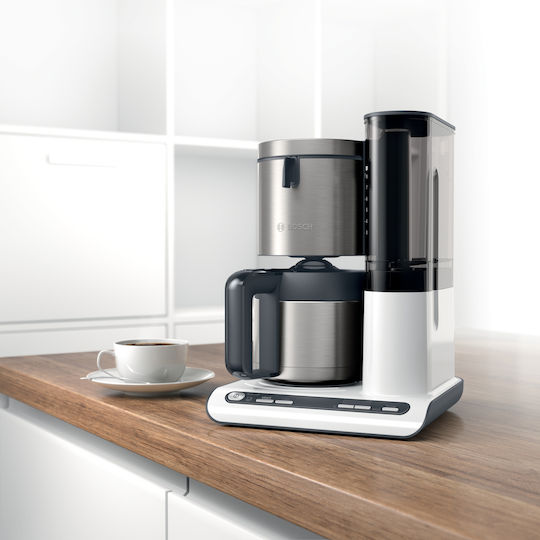 Bosch Programmable Filter Coffee Machine 1100W Inox/White