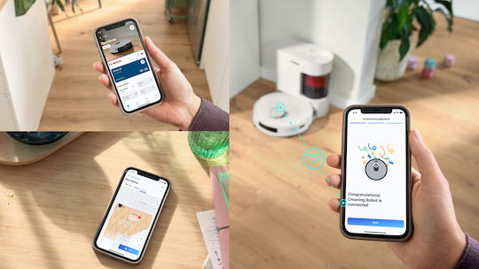 Bosch Spotless Advanced + Robot Vacuum Cleaner with Laser Mapping & 11000Pa Suction Power White