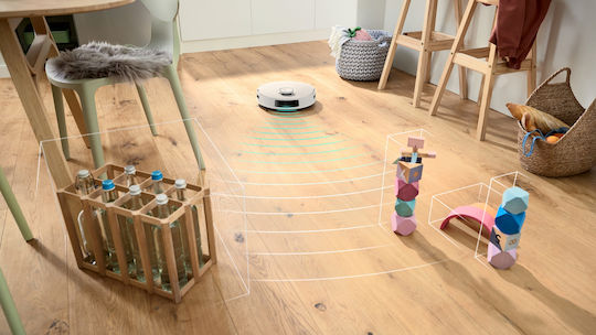 Bosch Spotless Advanced + Robot Vacuum Cleaner with Laser Mapping & 11000Pa Suction Power White