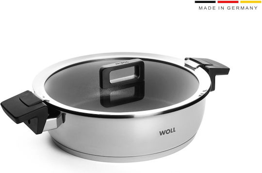 Woll Concept Σωτέζα από Ανοξείδωτο Ατσάλι Με Καπάκι με Αντικολλητική Επίστρωση 28cm