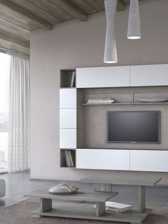Wohnzimmer TV-Einheit Smart No 8D Weiß L272xB45xH200cm