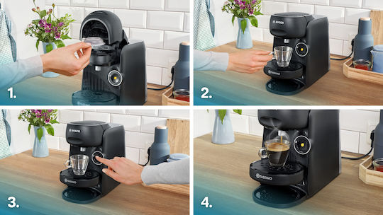 Bosch Kapsel-Kaffeemaschine Tassimo Druck 3.3bar Schwarz