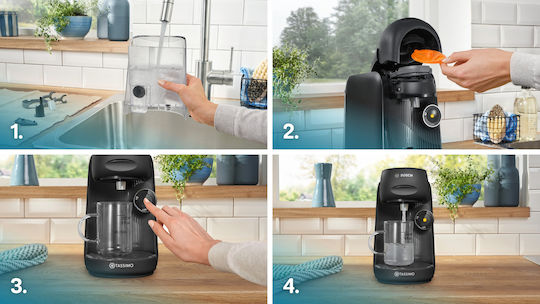Bosch Kapsel-Kaffeemaschine Tassimo Druck 3.3bar Schwarz