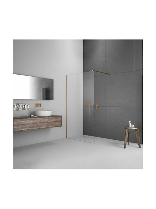 Devon Iwis Walk-in Shower Screen for Shower with Sliding Door 46-68x200cm