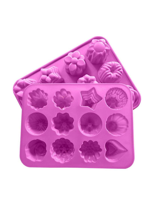 Formă de Patiserie pentru Cupcakes/Muffins din Silicon 20x15x2buc 2buc