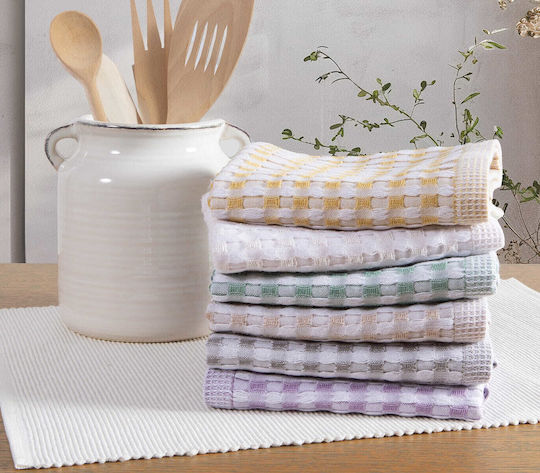 Nef-Nef Homeware Main Ποτηρόπανο από 100% Βαμβάκι σε Εκρού Χρώμα 45x68cm Nef-Nef Homeware Main Ποτηρόπανο από 100% Βαμβάκι σε Εκρού Χρώμα 45x68cm