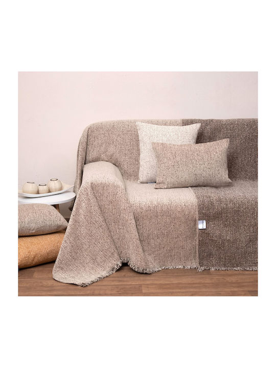 Anna Riska 1451 Ριχτάρι Πολυθρόνας Δύο 'Οψεων Chenille 180x150εκ. Linen