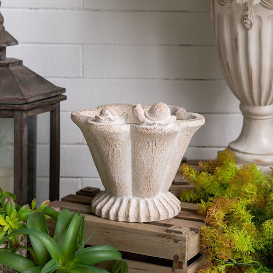 Artekko Cement Planter Concrete Beige 25.5x24x22.5cm.