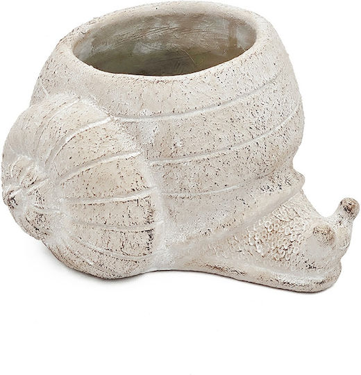 Artekko Cement Саксия Бетон Бежов 21x18x12εκ.