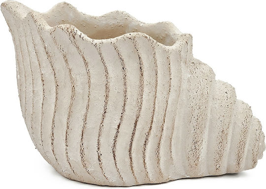 Artekko Cement Übertopf Beton Beige 29.5x18x18εκ.