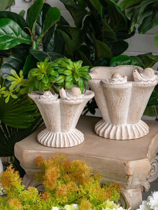 Artekko Cement Planter Concrete Beige 20x18.5x19cm.