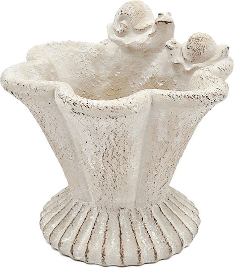 Artekko Cement Planter Concrete Beige 25.5x24x22.5cm.