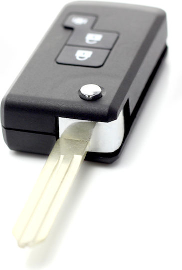 Nissan Messerartiger Schlüsselcase 2+1 Tasten Modifiziert