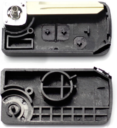 Nissan Messerartiger Schlüsselcase 2+1 Tasten Modifiziert