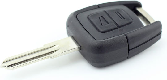 Opel 2-button Key Case Blade On Left
