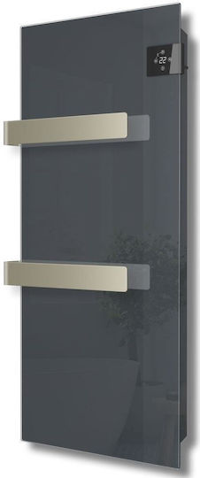Radialight Silk Електрическа Кърпа За Закачане Със Стъклен Преден Панел 750W 90x40см Антрацит