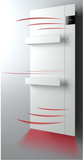 Radialight Onsen Electric Towel Rail with Glass Front 1000W 90x40cm White