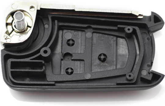 Opel 3-Button Flip Key Case Blade On Left