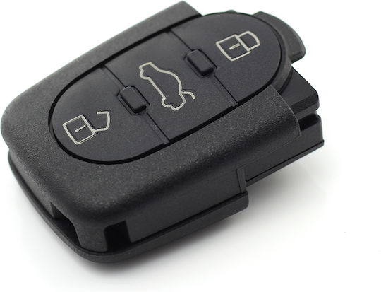 Audi 3-button Key Case Battery 1616 Carguard