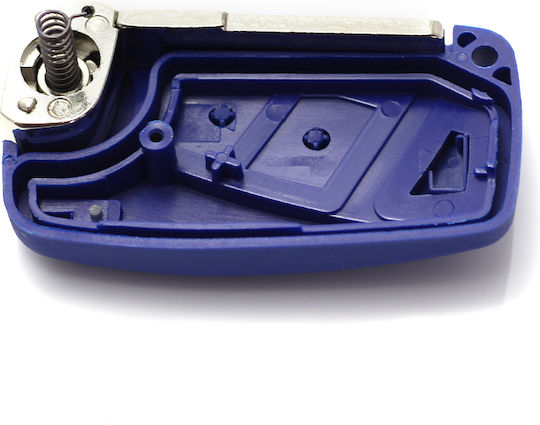 Fiat Knife-type Key Case 2 Buttons Blue