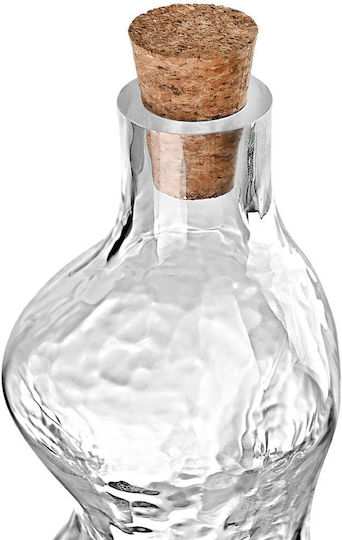 Estia Bottle Water Glass with Cork Transparent 1000ml