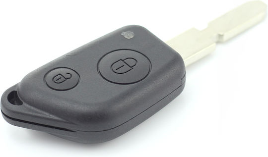 Citroen Peugeot Key Case 2 Buttons 4 Track Blade