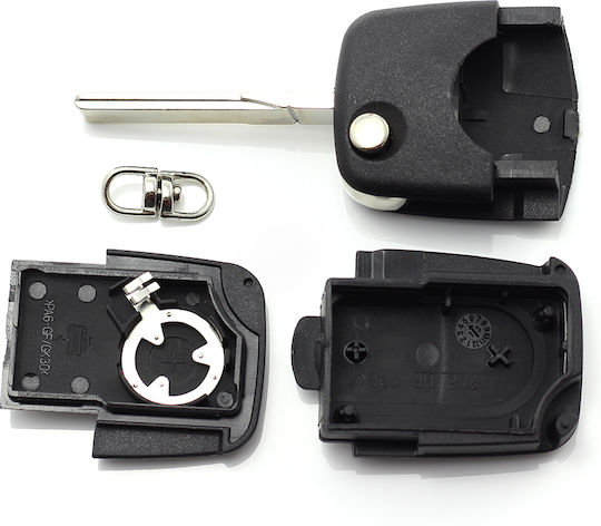 Alista Home Autoschlüssel Schutzhülle Für Audi Messerart Schlüssel 2 Tasten Batterie 1616 Carguard