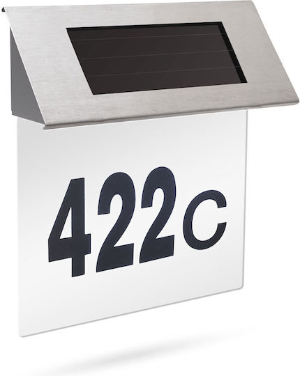 Edelstahl Hausnummer Led Beleuchtung Solarenergie