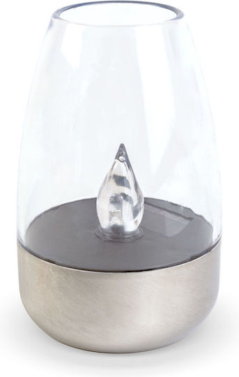 Solar Lamp Candle Flame Effect 1 Warm White Led 6 X 9 Cm
