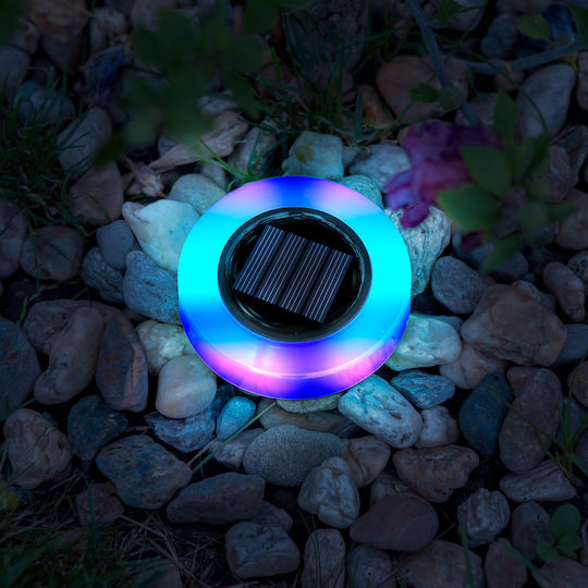 Led Solar Lamp Round Rgb Led 105 X 128