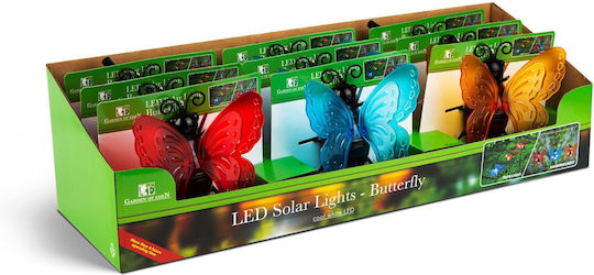 Solarleuchte Schmetterling Mehrfarbig 12 X 6 X 21,5 Cm 4 LED