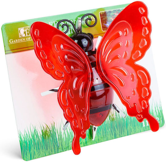 Solarleuchte Schmetterling Mehrfarbig 12 X 6 X 21,5 Cm 4 LED