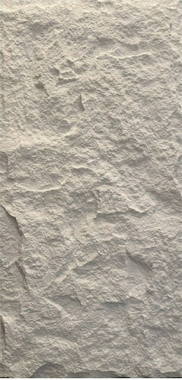 Supergreens Artificial Wall Pu Stone Obsidian White 120x60x3 cm