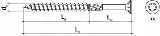 Wkręt-met Βίδα Torx με Διάμετρο M5 και Μήκος 100mm 8τμχ